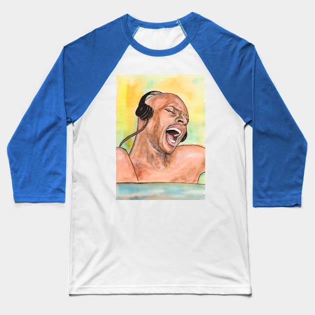 Omar Sy Baseball T-Shirt by Svetlana Pelin